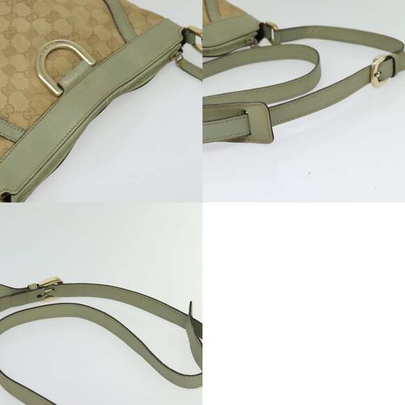GUCCI GG Canvas Shoulder Bag Beige Gold - Picture 12 of 12